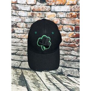 Notre‎ Dame Fighting Irish Zephyr Hat Baseball Cap Fitted Black Shamrock 7 3/8